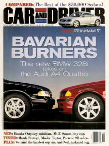 CAR & DRIVER 1998 NOV - AUDI TT, MOSLER RAPTOR, LE MANS